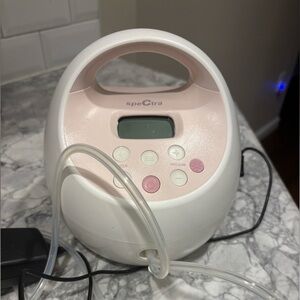 Spectra Electric Breast Pump - White & Light Pink